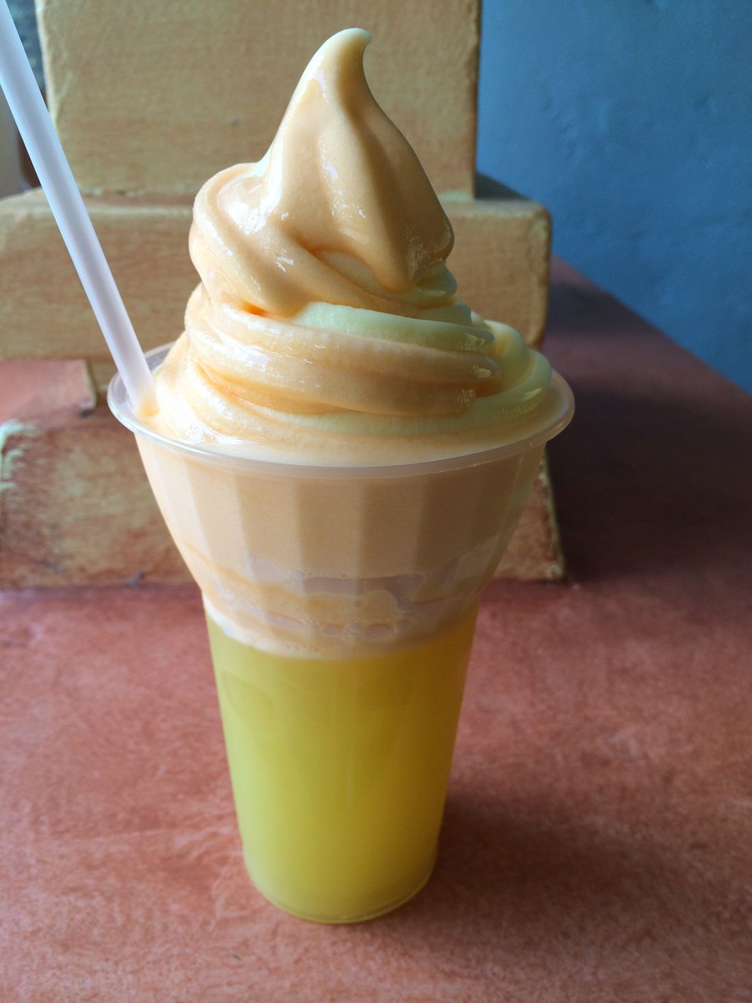 .The most popular snack at Disneyland is their Pineapple Dole Whip, but at Aloha Isle in Disney World, Dole Whip comes in multiple flavors you can't find at Disneyland. The original Dole Whip uses soft-serve Pineapple Sorbet, which you can never go wrong with, but if you want to try something different, they also have Orange Cream Ice Cream, and Vanilla Ice Cream Dole Whips for under $5.